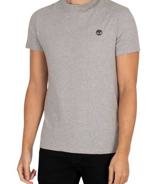 Dun River slim T-shirt met ronde hals