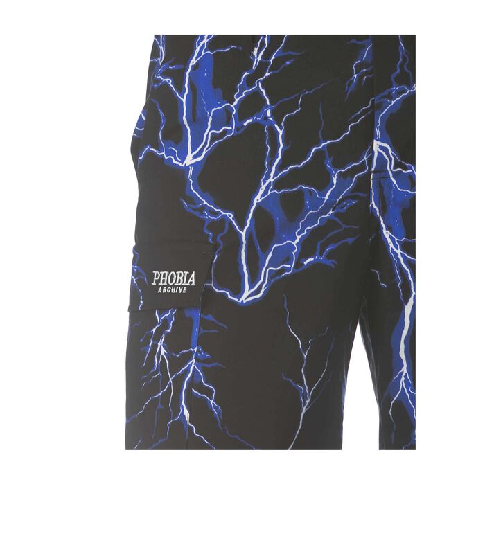 Cargo Shorts With Blue All Over Lightning image number 3