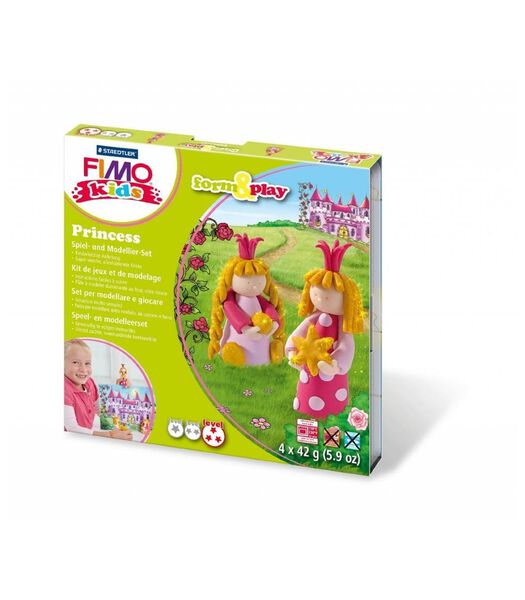 Kids Form & Play modelleerset Prinses - 4 x 42 gram