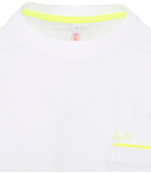 T-Shirt Neon Stripe Wit