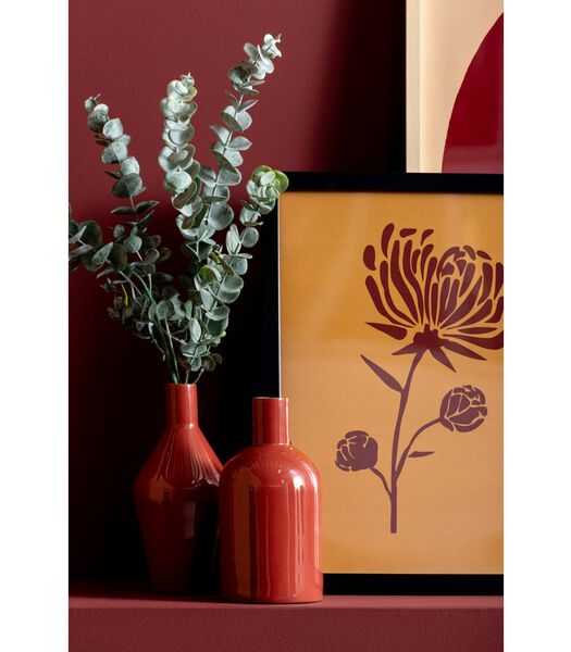 Vase Ivy Bottle Cone - Rouge - Ø10cm