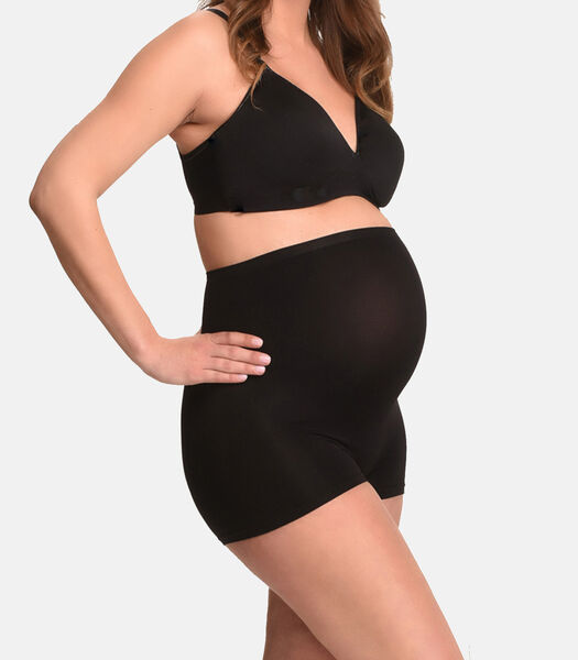 Seamless zwangerschaps Boxershort met shapewear effect Zwart