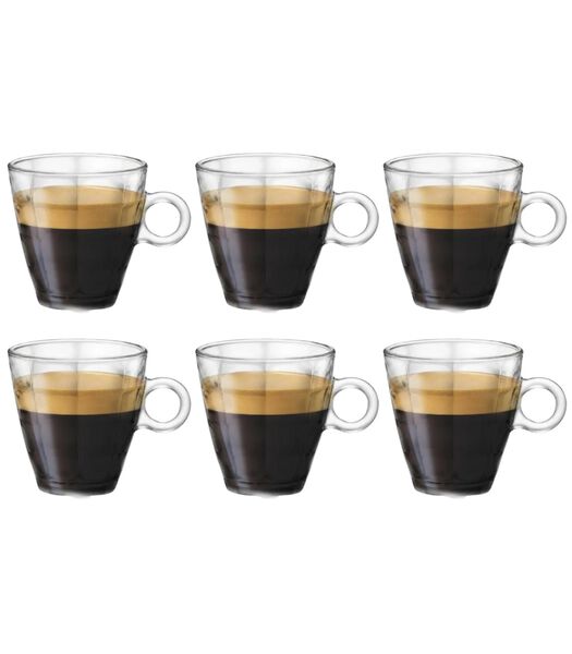 Espresso glazen Cube - 100 ml - 6 stuks