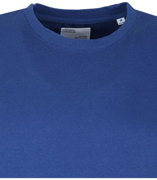 T-shirt biologique standard coloré bleu