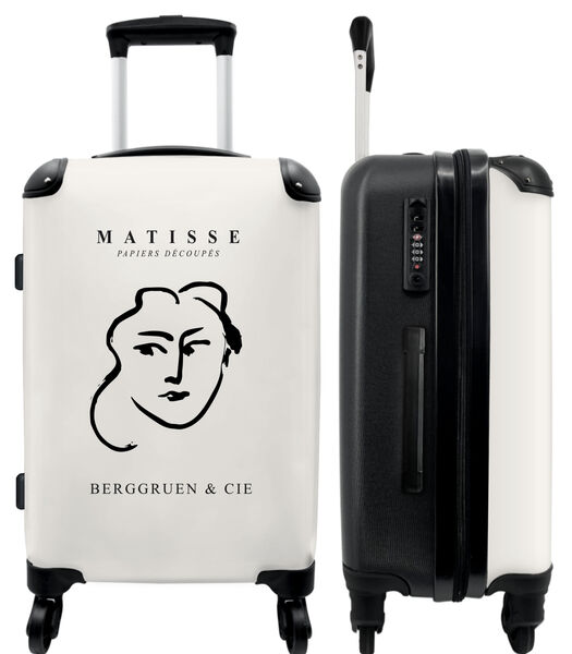 Handbagage Koffer met 4 wielen en TSA slot (Matisse - Kunst - Vrouw - Line art - Abstract)