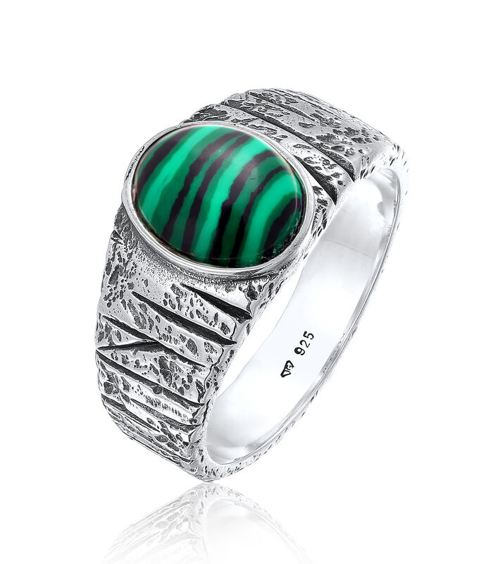 Ovale Vert Structuré 4050878664633 inno.be EUR. Sterling En Hommes pour Sceau 56.90 Argent chez KUZZOI Malachite Achetez Avec 925 Bague EAN: