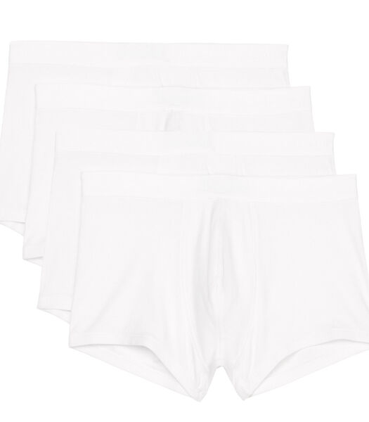 Iconic Rib Bio Coton lot de 4 - boxers