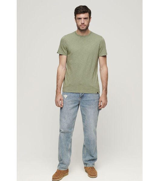 Superdry T-Shirt Slub Melange Vert Olive