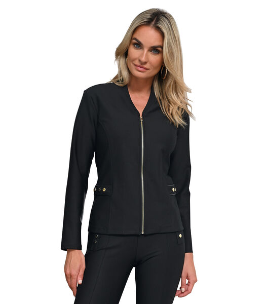 BRENTLEY Milano zwarte militaire blazer