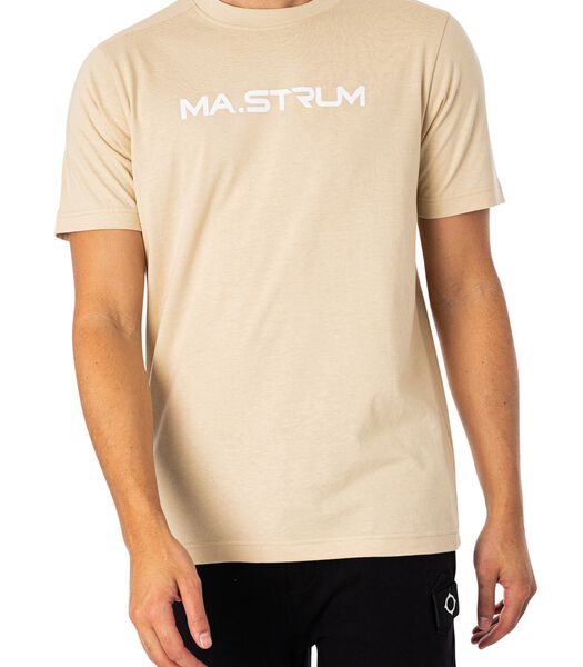 T-Shirt Met Borstprint