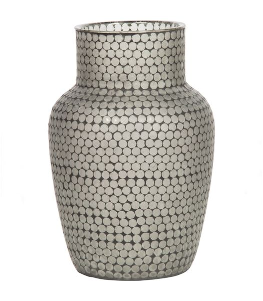 Vase - Mosaïque de verre - Noir - 45x30x30 cm - Ace