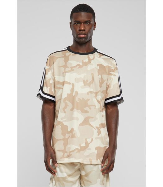 Oversized gebreid T-shirt AOP