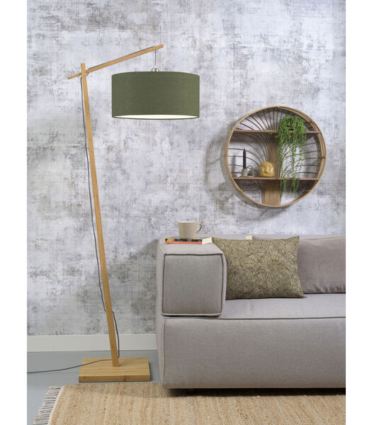 Lampadaire Andes - Bambou/Vert - 72x47x176cm