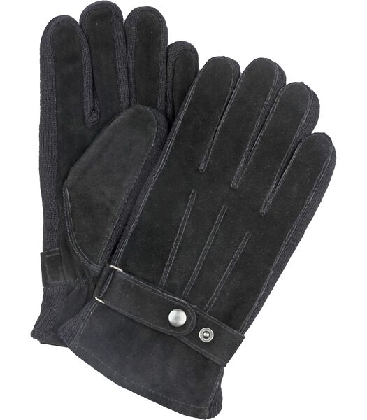 Suitable Suede Handschoen Zwart