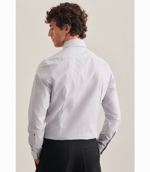 Chemise Business Slim Fit Manche longue A Rayures