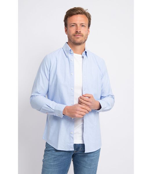 Suitable Overhemd Oxford Lichtblauw