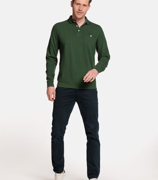 Poloshirt Long Sleeves with chestpocket