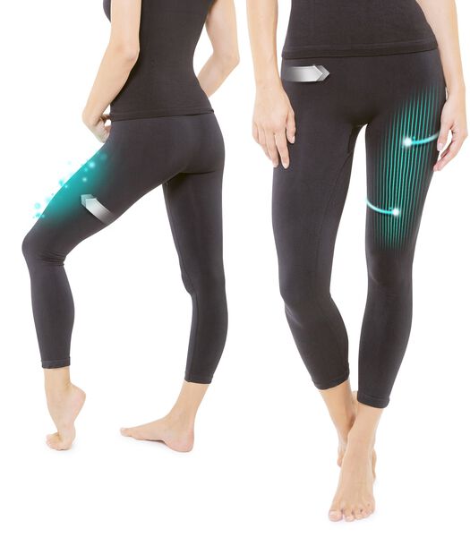 Set van 2 leggings die Cosméto Jade zwart  verfijnen