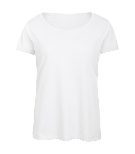 Dames-T-shirt met ronde hals Triblend