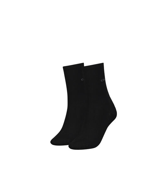 Lot de 2 paires de chaussettes classiques - Femme - Noir