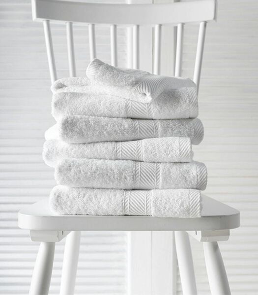 6 serviettes de bains Hélène white