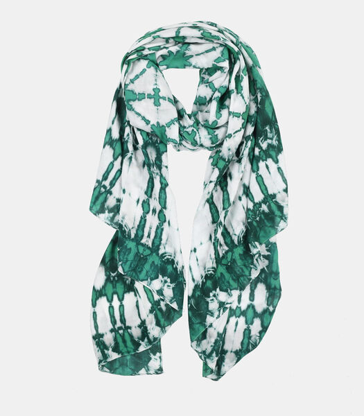 Groene print sjaal