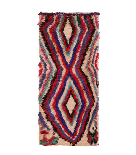 Marokkaans berber tapijt pure wol 71 x 156 cm