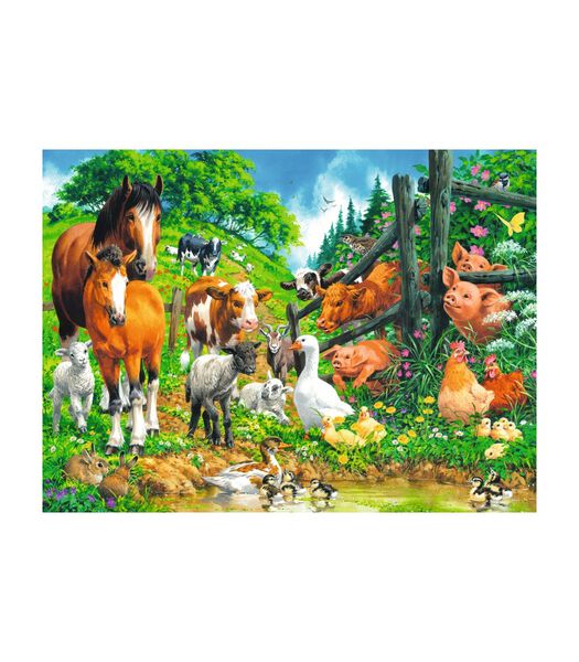 puzzle Entre animaux 100p