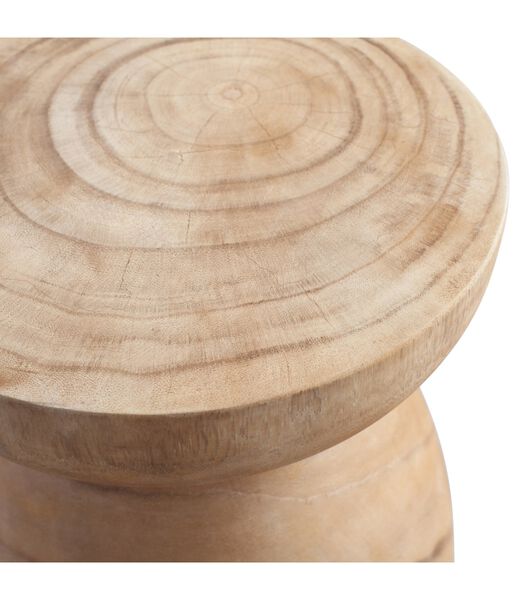 Tabouret - Paulownia bois - Naturelle - 40x28x28 cm - Bink