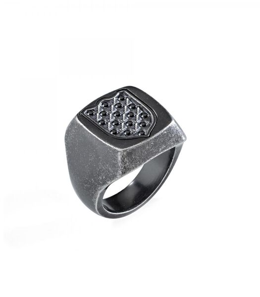 Bague en Acier, Cristaux NOBILE