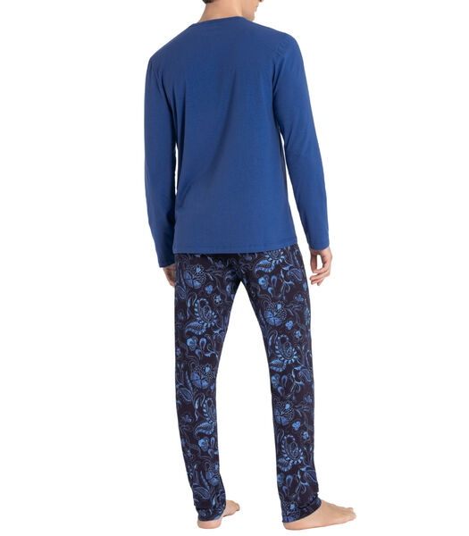 Lange pyjama van lyocell en paisley Kanji