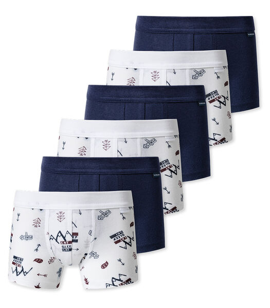 6 pack Fijnrib Organic Cotton - Shorts