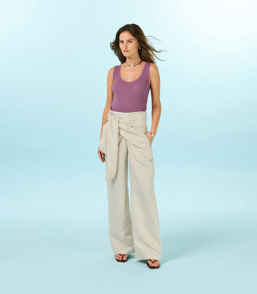 Linen drape pants