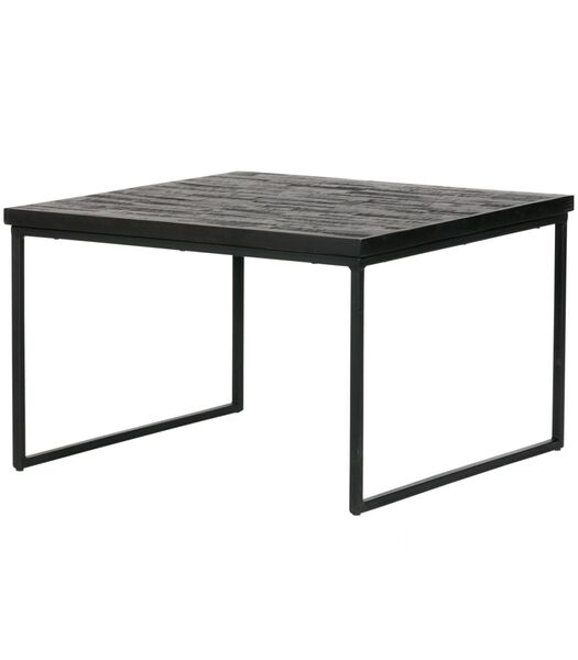 Table d'appoint Carré Bois - Noir - 38x60x60 - Sharing
