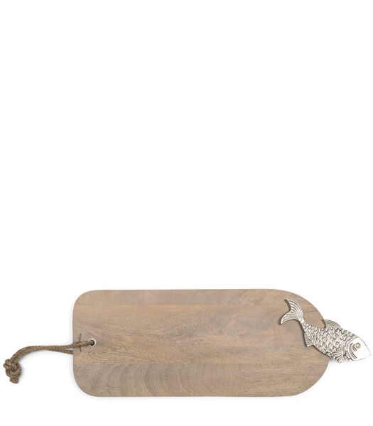 RM Fruit De Mer - Planche à découper en bois avec poisson décoratif