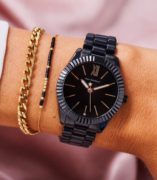 Luxurious Life Horloge zwart MSA015