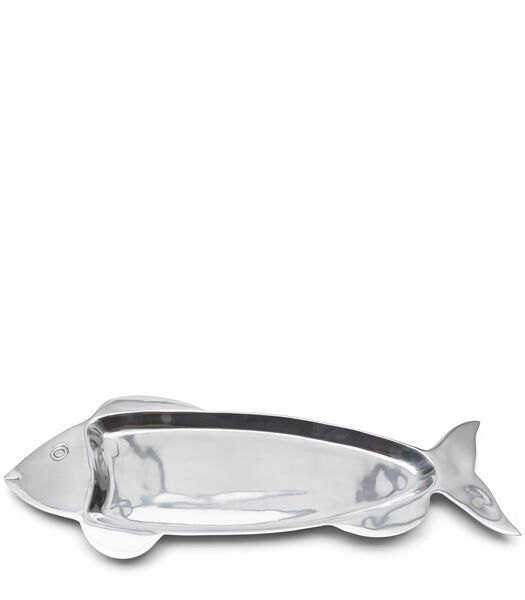 Long Island Fish Decoratieschaal Zilver - schaal in vorm van vis