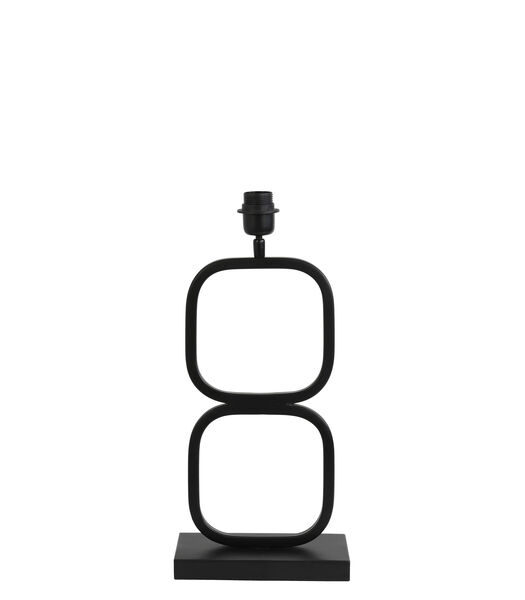 Lampe de table Lutika/Polycotton - Noir/Blanc - Ø30x67cm