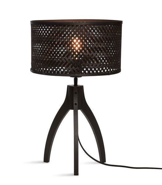 Lampe de Table Java - Bambou Noir - Ø18cm