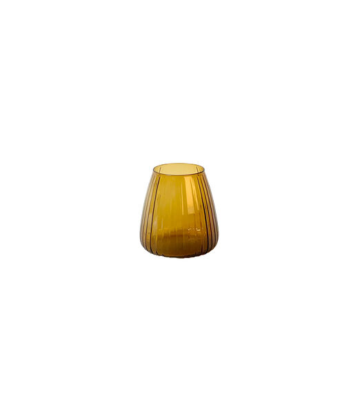 DIM vase stripe small ambre
