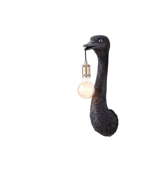 Applique Ostrich - Noir - 18x15.5x57.5cm