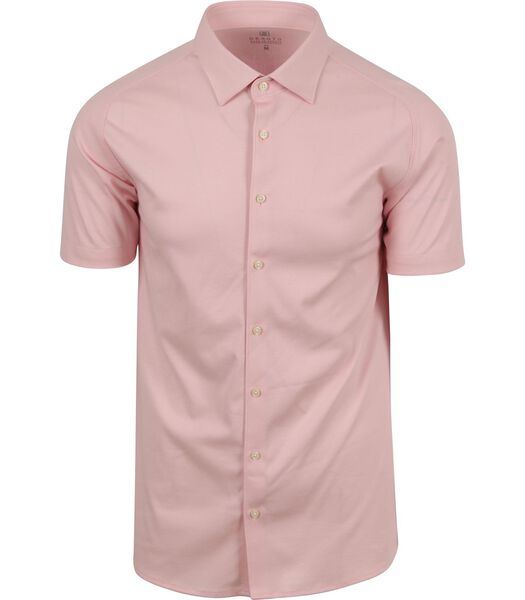 Short Sleeve Jersey Overhemd Roze