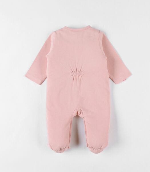 Pyjama 1 pièce fleuri en jersey, blush