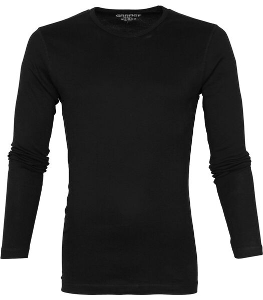 Basic T-shirt Longsleeve Zwart