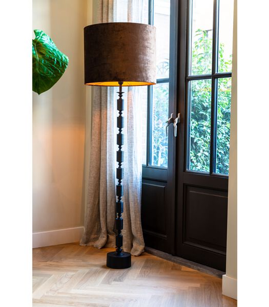 Vloerlamp Gitaya - Zwart - Ø18cm