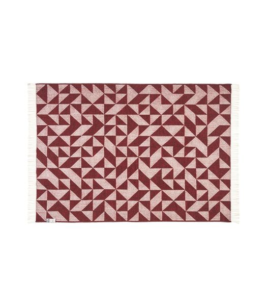 Plaid Twist a Twill 130x190 cm - Bordeaux