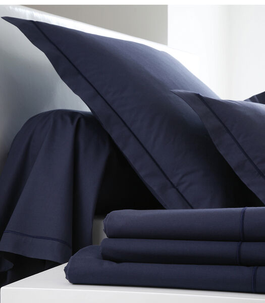 Drap housse Navy - Percale 100% coton bonnet 30cm