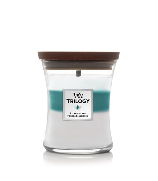 Bougie parfumée  Moyenne Trilogie Icy Woodland - 11 cm / ø 10 cm