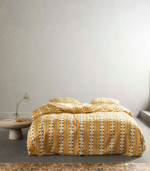 Housse de couette Iva Ochre Satin de coton