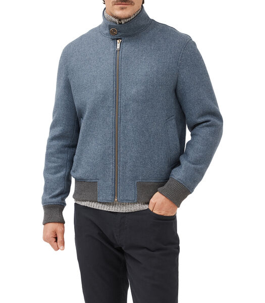 Blouson aviateur en laine Knapdale